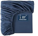 LANE LINEN Cal King Spannbettlaken – 4-Wege-Stretch-Strick-Spannbettlaken mit tiefen Taschen, passend für Matratzen bis zu 40,6 cm (ohne Bettlaken), weiches Mikrofaser-Spannbetttuch