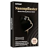CIPGAP 120 Stück Nasenpflaster, Nasal Strips Nose Strips Nasenpflaster besser Atmen Anti Schnarch, Nicht Schnarchende Pflaster Verbessern die Atmung
