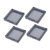 Homoyoyo 4er-box Wechseln Sie Die Wasserdichte Box Trennen Abdeckungen Für Steckdosen Leistung Steckdose Wasserdichter Schutz Outdoor-schutz Schwarze Steckdosenabdeckungen Stecker P.s Black