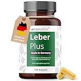 Naturklar® Leber Plus 5-fach Komplex Hochdosiert - Mariendistel Artischocke Löwenzahn Curcuma & Cholin - 120 Kapseln - Vegan - Milk thistle