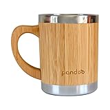 Edelstahl Kaffee Becher | Doppelwandiger Coffee to go Becher | Kaffeebecher, Edelstahl-Tasse, Metallbecher, Rutschfest | Camping Trinkbecher