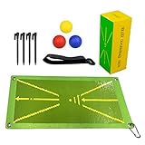 Faltbare Golf-Schlagmatte,Golf Training Mat, Profi Golf Abschlagmatte,Swing Detection Batting Mat Geschenke für Männer Ma'am,für das Chipping-Putting-Training im Innen- und Außenbereich