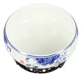 CAXUSD 1 Satz Blumentopf Aus Keramik Fisch Stutzen Miniatur Teichschale Pavillon Albern Porzellantopf Fänger Schüssel-Lotus-pflanzgefäß Klassiker Steintopf Mini-led-leuchten Außen Mit