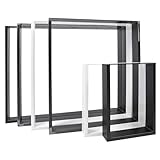 Natural Goods Berlin 2X Tisch-KUFEN | Einfache Montage | Tisch-Beine aus Metall in Schwarz | Ideal für DIY-Projekte wie Esstisch, Schreibtisch, Couchtisch, Bank | Tisch-Gestell 30x43 cm