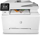 HP Color LaserJet Pro M283fdw Multifunktions-Farblaserdrucker (Drucker, Scanner, Kopierer, Fax, WLAN, LAN, Duplex, Airprint) weiß