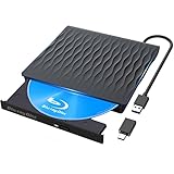 LPUNCD Externes Blu Ray CD DVD Laufwerk USB 3.0 & Type-C, Bluray CD Laufwerk Extern USB DVD Brenner +/-RW für Laptop, Desktop, iMac, MacBook, Kompatibel mit Windows 11/10/XP/8/7/Vista/Linux/MacOS