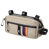 AGU Lenkertasche Bar Bag, 2L Fahrradtasche Lenker Vorne für Bikepacking, Rennradtasche, Wasserabweisend, Reflektierend, Einfache Montage, 100% Recyceltes Polyester - Vintage