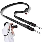 Josojoou 1 Stück Kameragurt Schwarz Kamera Gurt Camera Strap Schultergurt Nylon Einhändige Einstellung Verstellbarer Kamera Tragegurt Schnellverschluß Universal Kameras Trageband Für Dslr-Kamera