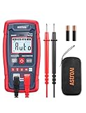 AstroAI Multimeter voltmeter 4000 Counts, Smart Messmodus, Digital Voltmeter mit automatischer Bereichswahl, Schnelle präzise Messung von Gleichspannung, Wechselspannung, Widerstand, Durchgang, NCV