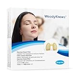 WoodyKnows Nasclear Nasenfilter,Modell 2024, Schutz bei saisonalen Allergien und industrieller Umweltverschmutzung, Schutz in Verkehrsmitteln und der Haustierpflege (Probe-Pack S/M/L/XL)