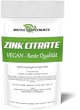 Zink Tabletten hochdosiert, vegan & frei von Zusatzstoffen, Zinc Citrate als perfektes Nahrungsergänzungsmittel, Zinktabletten für jeden Tag (NEUN Packungen)
