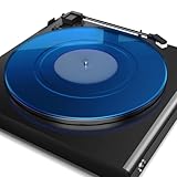 Turntable Mat, Vinyl Record Slip Mat, Acrylic Turntable Record Turntable Plate, Vinyl Slip Mats (Blau)