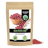 Pfeffer rosa ganz (125g), Pfefferkörner rosa 100% naturrein, Beerenpfeffer natürlich ohne Zusätze, vegan, Rosa Pfeffer