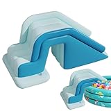 Aufblasbare Rutsche, zusammenklappbar, rutschfeste Rampe für Familientreffen von und Mädchen, für Freizeit im Freien in Gemeinschafts-Wasserparks und Anderen Orten