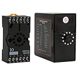 Akozon Garagenparksensor, PD232 220 V Doppelkanal Induktives Fahrzeugschleife Detektor -Toröffner für Auto Außerhalb des P Ty Yard