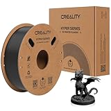 Offizielles Hyper ABS Filament, Creality 3D Drucker Filament 1.75mm für Hochgeschwindigkeitsdruck, Hitzebeständig, Stark & Langlebig, Maßgenauigkeit +/- 0.03mm, 1kg /Spool (Schwarz)