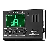 Donner 3 in 1 Metronom Stimmgerät Gitarre Tuner Tongenerator mit LCD Display Elektronisches Metronom für Gitarre, Ukulele, Bass, Violin, Mandoline, Klavier, Trompete, Chromatischer (DMT-01)