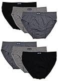 MioRalini 6 Herren Sport Slip ohne Eingriff, Artikel: 6 Stück Set04, Grösse: 3XL-9