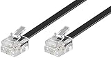Goobay 50318 Modularanschlusskabel, Telefonkabel, RJ11...