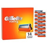 Gillette Fusion 5 Rasierklingen, 14 Ersatzklingen für Nassrasierer Herren mit 5-fach Klinge