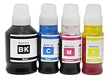 OBV 4X kompatible Tintenbehälter als Ersatz für Canon GI-50 GI-50m GI-50y für Canon PIXMA G5050 G6050 G7050 GM4050 - BK 170ml / C M Y je 70 ml - schwarz,Cyan,Magenta,gelb