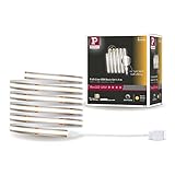 Paulmann 71048 MaxLED 1000 LED Strip Full-Line COB Komplettset 1,5m 18W 1620lm 528LEDs/m 2700K 40VA dimmbar Silber Kunststoff