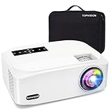 TOPVISION Heimkino Beamer, 9500 Lumen Video Beamer mit 150,000 Studen Verlängert, Native 1080P LCD Beamer Full HD, 4K 350' Heim/Berufsprojektor für Smartphone/ PC/TV-Box/PS4/PPT