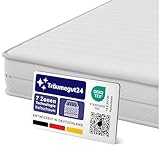 Träumegut24 - ergonomische 7-Zonen Matratze 90x200 cm | Größe + Höhe wählbar | Härtegrad H2&H3 | Kaltschaummatratze | Hautfreundlicher Bezug | Oeko-TEX® | (90 x 200 cm, 19 cm)