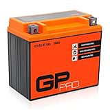 GP-PRO GTX12-BS 12V 12Ah GEL-Batterie (Kompatibel mit YTX12-BS / 51012) (Wartungsfrei & Versiegelt) Akkumulator Motorrad Motorradbatterie