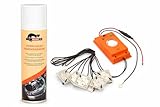Marderfix Marderabwehr Set bestehend aus Hochspannungsgerät und Vorreiniger zur Marderabwehr im Auto, Marderschreck Auto
