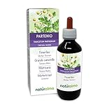 Mutterkraut (Tanacetum parthenium) Kraut mit Blüten Alkoholfreier Urtinktur Naturalma | Flüssig-Extrakt Tropfen 200 ml | Nahrungsergänzungsmittel | Veganer