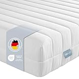 XDREAM Pure | Orthopädische 7-Zonen Kaltschaummatratze mit Öko-Tex Zertifikat | Rollmatratze | Made in EU | Härtegrad 3 (H3) | 90 x 200 cm