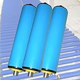 Förderbandrollen Dia 20 50 60 MM-Schwerkraftrolle, 40 36 28 24 22 20 18 16 14 12 10 8 6 4 Zoll lange Hochleistungs-Förderband-Ersatzrollen, Federpress-In-Installation(Diam 60mm/2.4',L 450mm/17.7in)