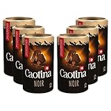 Caotina Noir dunkle Trinkschokolade - Kakao-Pulver für heiße Schokolade mit 45% Kakaoanteil und dunkler Schweizer Schokolade - feinster Cacao nachhaltig und zertifiziert (6 x 500g)