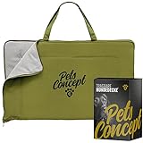 Pets Concept Hundedecke Tragbar 80x60cm • Hundedecke für unterwegs • Hundedecke waschbar • praktisch, faltbar, waschbar • Reisedecke Hund • Katzendecke für Katzen • Hundedecke Outdoor