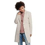 ONLY Damen Kurzmantel Carrie Life Mel leichter Damen-Mantel mit Reversekragen 15173066 etherea mel 38