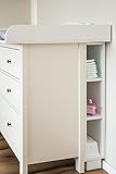 KraftKids Stauraumregal für Wickeltisch weiß passend für HEMNES Kommode