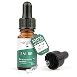 NeoOrganic® BIO Salbeiöl (Salvia Officinalis) – charakteristische Farbe, balsamisch-süßer Duft – zum Aromatisieren und Würzen von Speisen und Getränken – 100% naturreines ätherisches BIO-Öl - 10ml