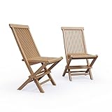KMH 2er Set Teak Klappstühle Gartenstühle Dexter Stühle...