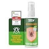Green Hero Zeckenspray schützt zuverlässig vor Zecken, Mücken & Moskitos 100ml Zeckenschutz mit dem gut duftendem Wirkstoff EC-Öl, geeignet für Erwachsene und Kinder ab dem 6. Monat