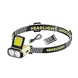 Generisch Stirnlampe Für Die Stirn,USB-Lampe für die Stirn - Tragbare Wasserdichte Kopflampe Für Nachtgebrauch Wanderung Angeln Notfälle