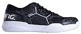 Salming Rival Herren Squashschuhe (Weiß/Supersonic) & Schwarz/Weiß Farben (Squash, Racquetball, Volleyball, Floorball), Schwarz/Weiß, 41.5 EU