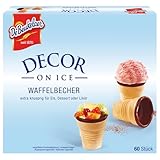 Waffel-Becher mit kakaohaltiger Fettglasur,60 Stück 1er Pack (1 x 230 g)