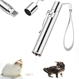 tekenewbse Laser für Katzen, Laser Katze Katzenspielzeug Laserpointer, LED Pointer für Katzen, 7 in 1 Muster USB Wiederaufladbar Interaktives Spielzeug, Multimode für Haustiere Trainingsgerät