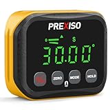 PREXISO Neigungsmesser mit Magnetfuß, LCD Winkelmesser, LCD Digitaler Winkelsucher Winkelmessgerät Inklinometer Level Box Magnetisch, 360° Winkel Messen, Mit Tasche & 2 Batterien