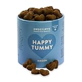 DoggyLove Happy Tummy – Magen, unterstützt Magengesundheit & Magenschleimhaut, Verdauungssnack, Premium Hundeleckerli, Hundesnacks Gesundheit, Ergänzungsfuttermittel, natürliche Zutaten, Glutenfrei