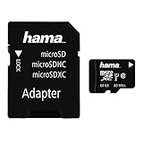 Hama microSDXC 64GB Class 10 UHS-I 80MB/s Karte inkl. SD Adapter