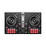 Hercules DJControl Inpulse 300 MK2 – USB-DJ-Controller – 2 Decks mit 16 Pads und eingebauter Soundkarte