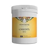 Primabene® Lorbeeröl Bio - dunkelgrünes fettes Öl (Laurus Nobilis (Laurel) fruit Oil) aus dem echten Lorbeer - naturrein - zur Herstellung der Aleppo Seife und Hufpflege (1 x 250 g)