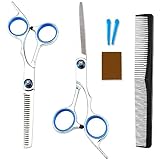 Haarschere Effilierschere Haare, 6 Stück/Set professionelle Haarscheren zum Ausdünnen der Haare, Set für Bart, für Damen, Herren, Kinder